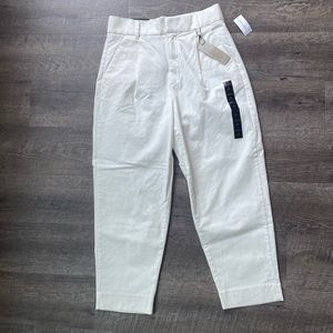 Banana Republic Authentic Chino Pleated Crop Pants